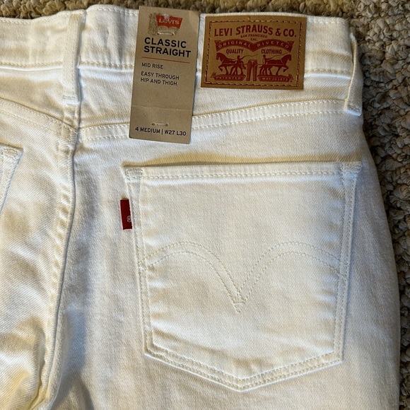 Levi’s Classic Straight Jeans Sz 4 Medium 27x30 - Picture 5 of 6